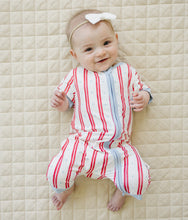 Load image into Gallery viewer, Stars &amp; Stripes Bamboo Shorty Romper
