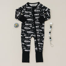 Load image into Gallery viewer, Bamboo Zip Romper | Race Cars
