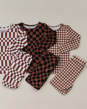Load image into Gallery viewer, Bamboo Two Piece Set | Chocolate Checkered
