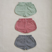 Load image into Gallery viewer, Navy Gingham Shorts
