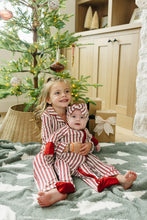Load image into Gallery viewer, Red Stripes Bamboo Zipper
