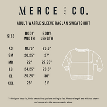 Load image into Gallery viewer, Mama Chenille Adult Waffle Sleeve Crewneck - Faded Mocha
