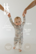 Load image into Gallery viewer, Bamboo Zip Pajamas | Camo
