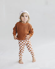 Load image into Gallery viewer, Checkered Leggings | Copper
