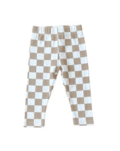 Load image into Gallery viewer, Checkered Leggings | Latte
