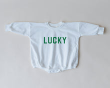 Load image into Gallery viewer, Lucky Sweatshirt Romper - more colors
