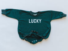 Load image into Gallery viewer, Lucky Sweatshirt Romper - more colors
