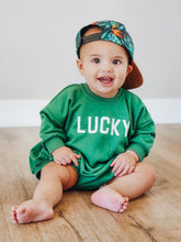 Load image into Gallery viewer, Lucky Sweatshirt Romper - more colors
