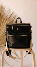 Load image into Gallery viewer, Black | Forever French Diaper Bag
