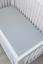 Load image into Gallery viewer, Stone Bamboo Stretch Crib Sheet
