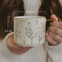 Load image into Gallery viewer, Spiderwebs 14oz. Gold Handle Coffee Mug

