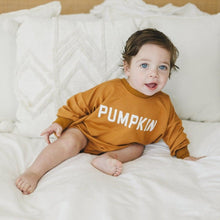 Load image into Gallery viewer, Pumpkin Bamboo Bubble Romper
