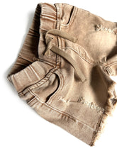 Load image into Gallery viewer, Camel Cutoff Denim Shorts
