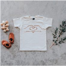Load image into Gallery viewer, Heart Hands Organic Toddler Tee
