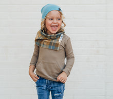 Load image into Gallery viewer, Honey Plaid Infinity Scarf
